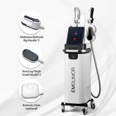4 poignées Muscle non invasif Ems Stimulateur musculaire Fait grossir Perte de poids Rf Sculpture du corps Emslim Machine de réduction de la cellulite
