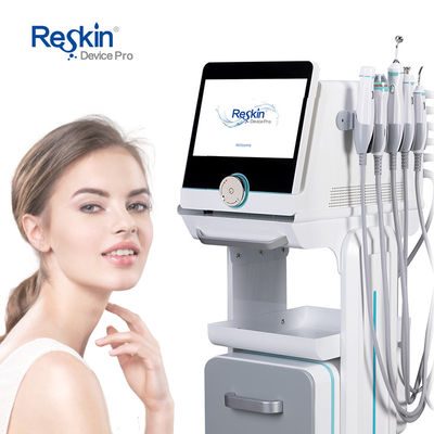 Machine professionnelle Hydrafacial pour soins de la peau non invasifs et indolores avec 6 fonctions, machine Hydra Beauty pour éclaircir la peau et rajeunissement du visage